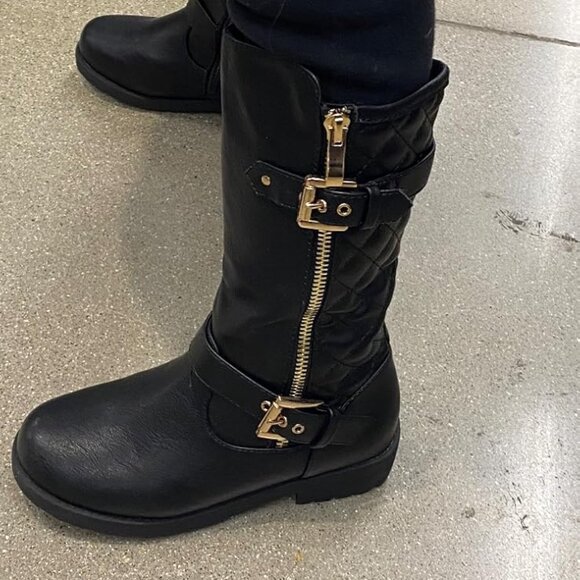 Other - 🆕Dream Pair Girl Black Polyurethane Faux Fur Lining Knee High Riding Boot